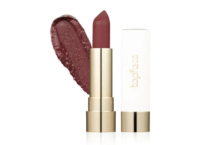 Матовая помада для губ TopFace ProHD Soft Matte Lipstick для ухода и макияжа губ 008 Red Brown Красно-коричневый 4 г