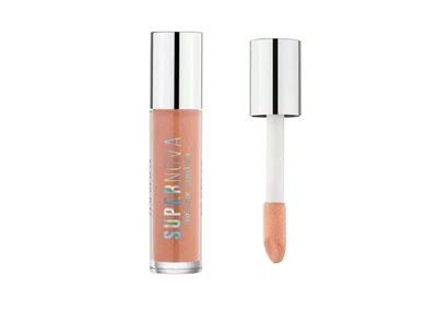 Блеск для губ TopFace Supernova Volume Lipgloss 019 Wish светло-персиковый с шиммером, полупрозрачный 4 мл для объема, сияния и ухода за губами, зеркальный блеск и увлажнение