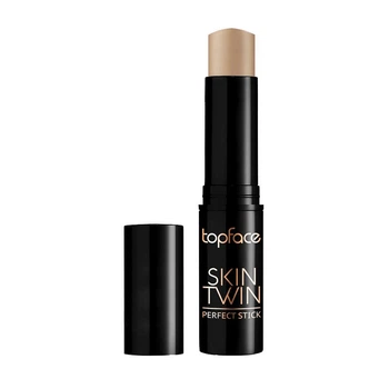 Кремовый контур стик Topface Skin Twin Perfect Stick для скульптурирования лица 002 Top Chic Бежевый, теплый 9 г