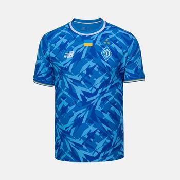 Чоловіча синя футболка ФК «Динамо» Київ New Balance Away Athlete 46 (S) (MT230478AWY)