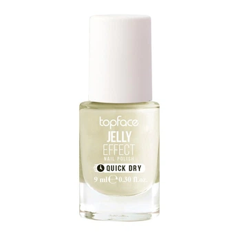 Лак для ногтей TopFace Jelly Effect Nail Polish с глянцевым блеском и быстрым высыханием 018 Бледно-бежевый 9 мл