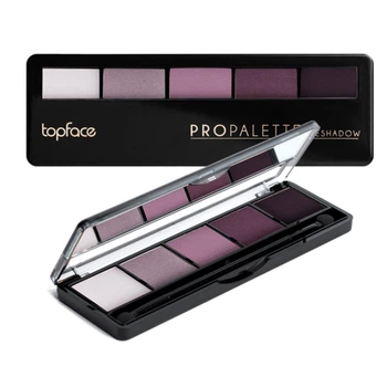 Палетка теней для век Topface Pro Palette Eyeshadow из 5 матовых и шимерных оттенков 005 Розово-сливовые 8 г