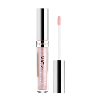 Блиск для губ Topface Focus Point Perfect Gleam 115 Venus прозорий з насиченим сріблясто-рожевим шиммером 3.5 мл для зволоження та надання об’єму губ, сяючий фініш і дзеркальний блиск