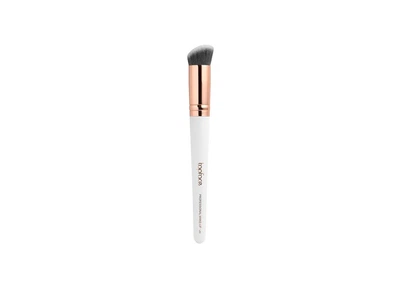 Кисточка для тональной основы Topface Setting Foundation Brush F20 со скошенной формой и густым коротким ворсом Бело-золотой