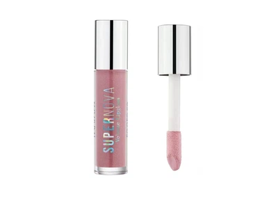 Блиск для губ TopFace Supernova Volume Lipgloss 015 Reveal світло-терракотовий з шиммером, напівпрозорий 4 мл для об’єму, сяйва та догляду за губами, дзеркальний блиск і зволоження