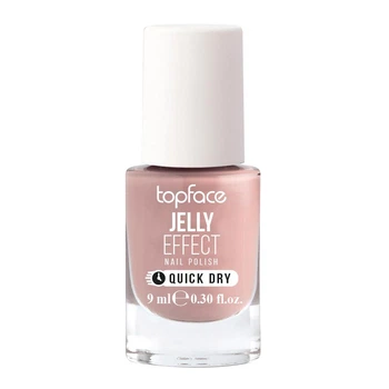 Лак для ногтей TopFace Jelly Effect Nail Polish с глянцевым блеском и быстрым высыханием 032 Бежево-розовый 9 мл