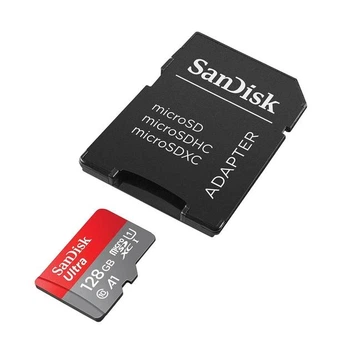 Карта памяти SanDisk Ultra microSD 128GB+SD-adapt.