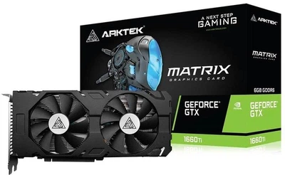 ВИДЕОКАРТА ARKTEK GEFORCE GTX 1660 TI DUAL FAN 6GB GDDR6 AKN1660TiD6S6GH1