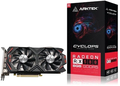 ВІДЕОКАРТА ARKTEK RX 580 8GB GDDR5 256-bit DVI/HDMI/DP AKR580D5S8GH1