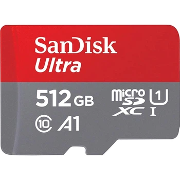 Карта пам'яті SanDisk 512GB microSDXC UHS-I Ultra A1 + SD адаптер (SDSQUAC-512G-GN6MA)