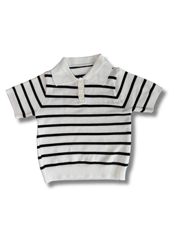 Дитяче в’язане поло Soft Knit біла р. 110