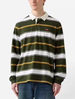 Поло длинное мужское Levi`s 895635439 XL Белый/Зеленый (1159863277)