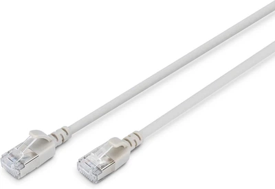 Патч-корд DIGITUS CAT 6a F-FTP Slim, 2 м, AWG 32/7, Cu, LSZH, серый