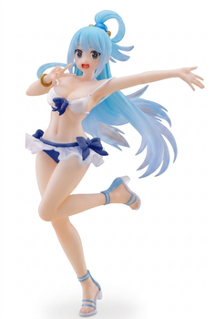 Фигурка аниме лимиторовання Taito Aqua Аква Limited Edition Swimsuit KonoSuba Этот замечательный мир 18 см