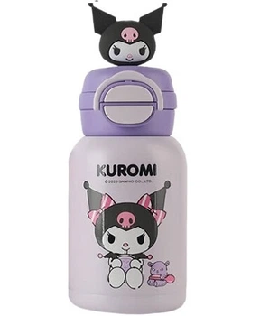 Термокружка BeddyBear 600 мл с двойной крышкой, трубочкой