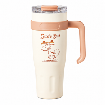 Термокружка Snoopy с трубочкой 1.1 л Coffee Color