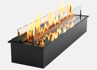 Дизайнерский биокамин Slider glass 900 Gloss Fire