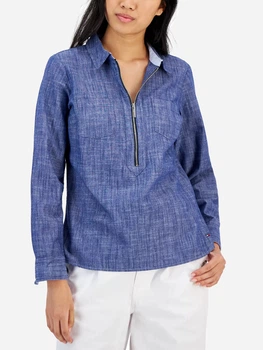 Сорочка бавовняна жіноча Tommy Hilfiger 565211970 S Синя (1159863510)