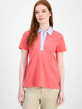 Поло женское Tommy Hilfiger 87047947 XL Розовое (1159863280)