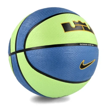 Мяч баскетбольный Nike PLAYGROUND 2.0 8P L JAMES резина 7 синий-зелёный