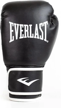 Боксерские перчатки Everlast синтетическая кожа S/M черный унисекс