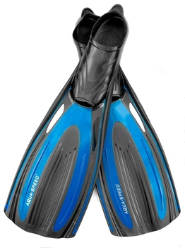 Ласти Aqua Speed TPR гума 46-47 чорні сині