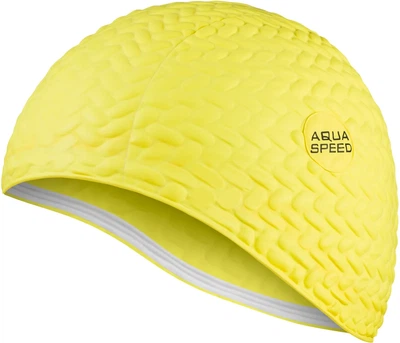 Шапка для плавания Aqua Speed латекс OSFM желтая