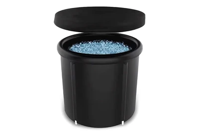 Каркасна крижана кріо ванна EasyFit ПВХ 75х80 см чорна