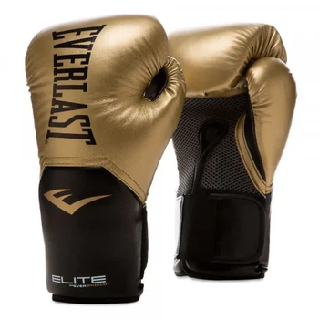 Боксерские перчатки Everlast полиуретан 10 унций золотые
