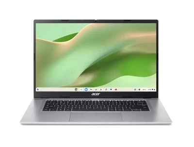 Ноутбук Acer Chromebook 315 (NX.JUUEP.001), MediaTek Kompanio 540 / 15.6″ / RAM 8 ГБ LPDDR5x / SSD 128 ГБ / ARM Mali-G52 MC2 / Chrome OS / Сріблястий