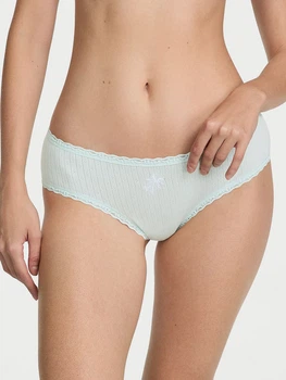 Трусики хіпстери жіночі бавовняні Victoria's Secret 485337470 2XL Бірюзові (1159863435)
