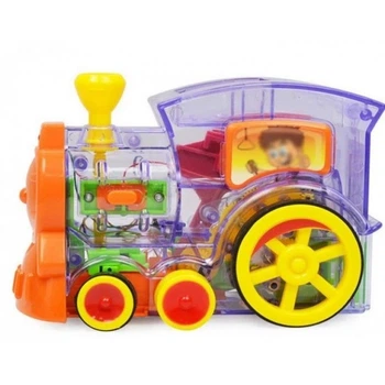 Детская игрушка паровозик из домино Domino Happy Truck 660B, разноцветный