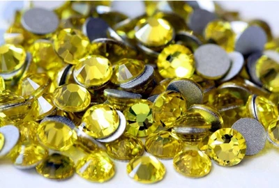 Стрази Citrine ss3 (1.3-1.5 мм) 100 шт