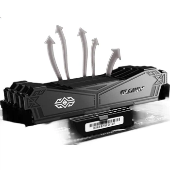 Оперативна пам'ять Gloway 8 ГБ DDR4 3200 для настільних комп'ютерів Tian Sha Heat Sink CL22 Gunmetal Gray, сумісна з Intel, AI, оновлення комп'ютера