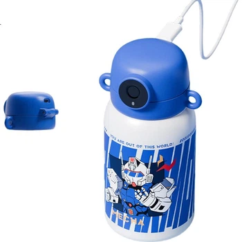 FGA Fugang Kids Smart Fingerprint Cup з нержавіючої сталі 316L, ізольована солом'яна пляшка для води великої місткості для хлопчиків та дівчаток початкової школи