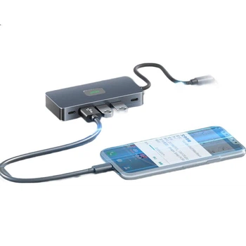 Док-станція Acer Type-C з двома HDMI-роз'ємами, трьома дисплеями, проекційним концентратором 3.0, розгалужувачем PD, зарядкою 100 Вт та подовжувачем 1 м, подарунковий комплект