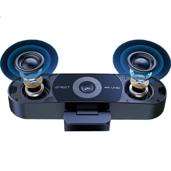 Веб-камера EMEET C980 PRO Ultra HD 4K со встроенным микрофоном и динамиком, технология Plug-and-Play, универсальное решение для видеозвонков, встреч и онлайн-занятий с несколькими людьми