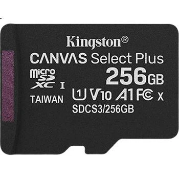 Карта пам'яті Kingston Canvas Select Plus microSDXC 256GB UHS-I U1 V10 A1 (SDCS3/256GBSP)