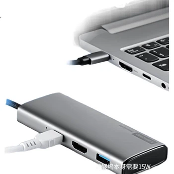 Док-станція Lenovo Type-C USB-хаб HDMI PD100W BY06-H1 металева
