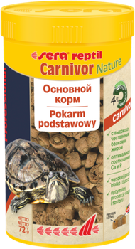 Корм для черепах Sera reptil Professional Carnivor Nature, палочки, 250мл/72г