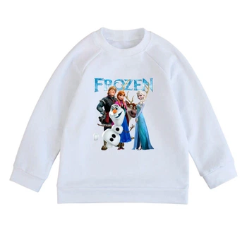 Свитшот детский белый с принтом Frozen Холодное сердце DM-1871 92 см