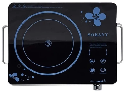 Інфрачервона настільна плита SOKANY SK-3568 електрична 2000 Вт, одноконфорочна склокерамічна плита з швидким нагрівом (К546)