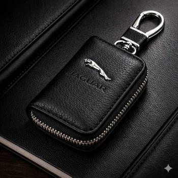 Чохол для ключів з карабіном Jaguar (шкіра)