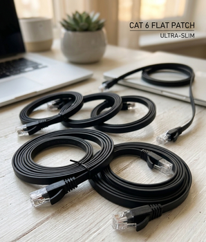 Набор сетевых кабелей Ethernet CAT6 1 м 10Gbps 500MHz, 6 шт