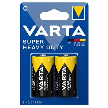 Батарейка Varta Super Heavy Duty C 1,5V угольно-цинковая 2 шт (02014101412)