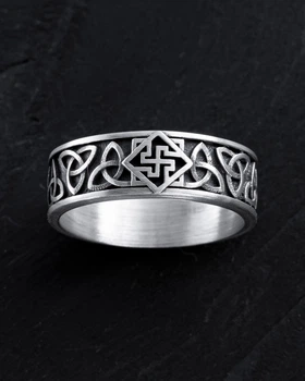 Серебряное кольцо КЕЛЬТСКИЙ УЗЕЛ И СВАРОГ Reytel 1192004 16.5
