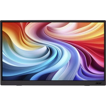 Монітор портативний сенсорний 15.6" Acer PM161QTbmiuuux IPS 1920x1080 60 Гц 220 кд/м² USB-C Black (UM.ZP1EE.007)