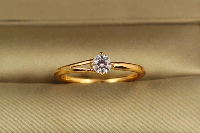 Кольцо Xuping Jewelry твое так р 18 золотистое