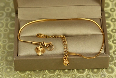 Браслет Xuping Jewelry жгут 17 см 1 мм золотистий
