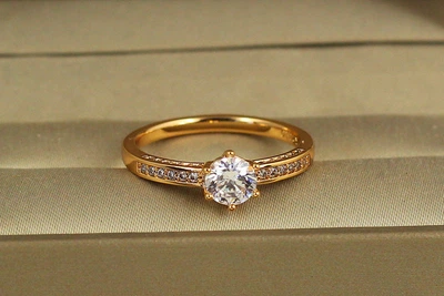 Кольцо Xuping Jewelry Сияние судьбы р 21 золотистое